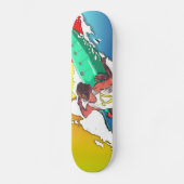 Sunset Surfer Surfen Skateboard deck art ontwerp (Voorkant)