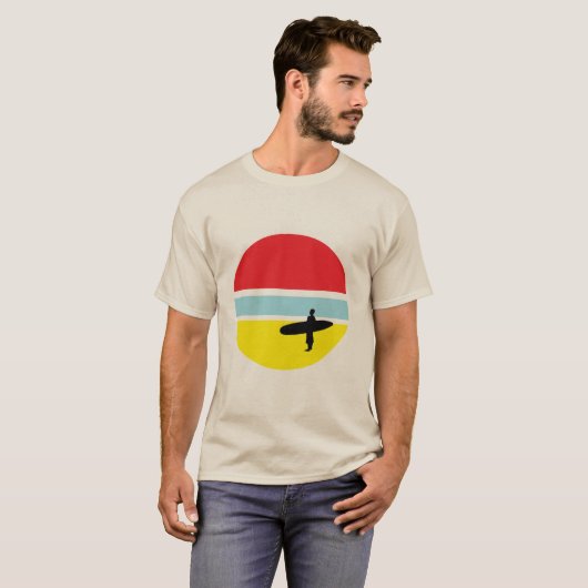 Sunset Surfer T-Shirt (Voorkant volledig)