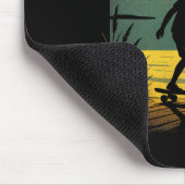 Sunset Surfer - Vintage Retro Surfen Strand Muismat (Hoek)