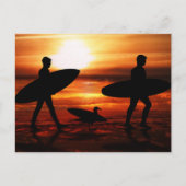 Sunset Surfers Briefkaart (Voorkant)