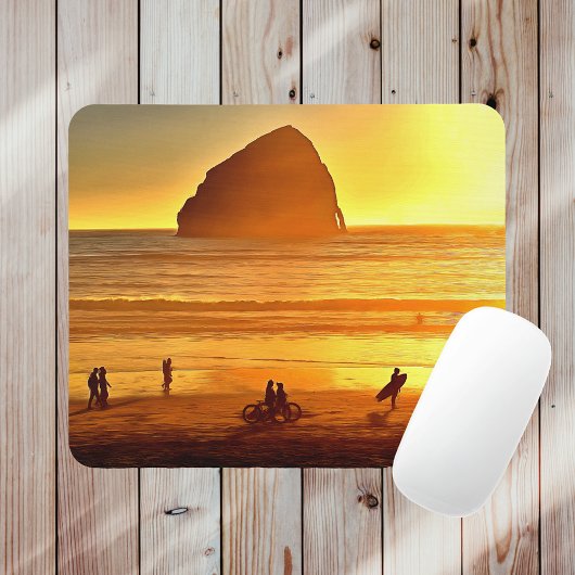 Sunset Surfing and Biking Cape Kiwanda Oregon Muismat