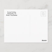 Sunset Surfing Oceanside. Briefkaart (Achterkant)