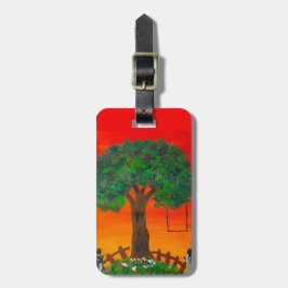Sunset Swing Serenity Bagagelabel