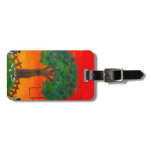 Sunset Swing Serenity Bagagelabel