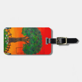 Sunset Swing Serenity Bagagelabel