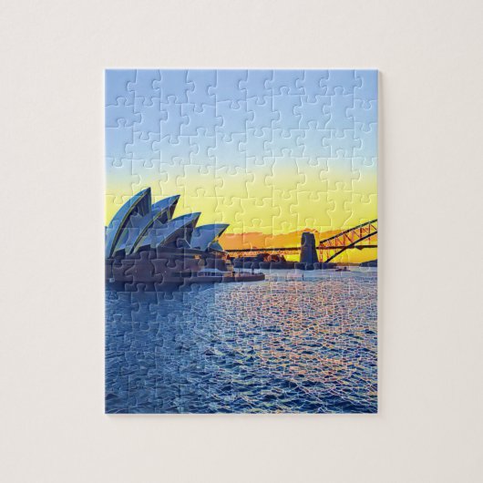 Sunset Sydney Operator House Puzzle Legpuzzel (Verticaal)