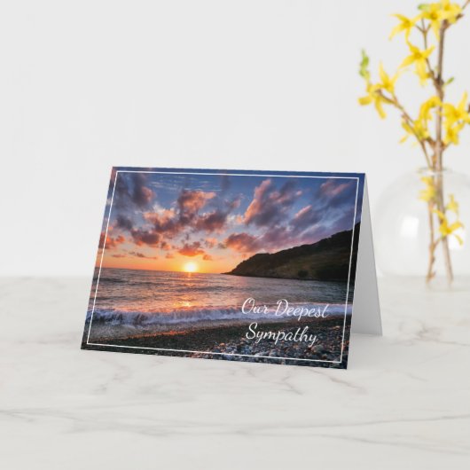 Sunset Sympathcard Kaart (Gele Bloem)