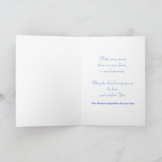 Sunset Sympathcard Kaart (Binnen)