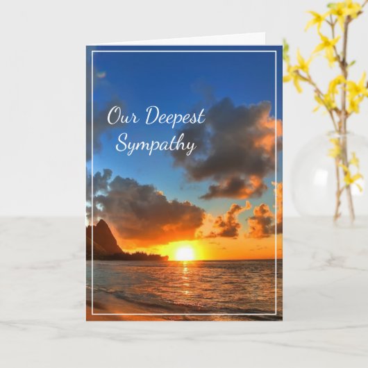 Sunset Sympathcard Kaart (Gele Bloem)