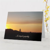Sunset sympathy card  kaart (Gele Bloem)