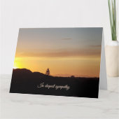Sunset sympathy card  kaart (Voorkant)