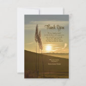 Sunset Sympathy Thank You Card Bedankkaart (Voorkant)
