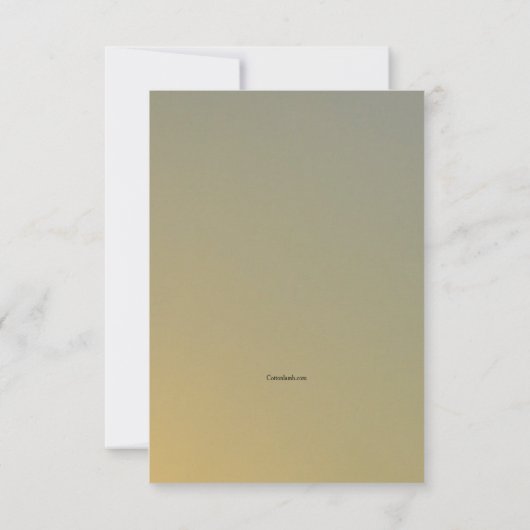 Sunset Sympathy Thank You Card Bedankkaart (Achterkant)