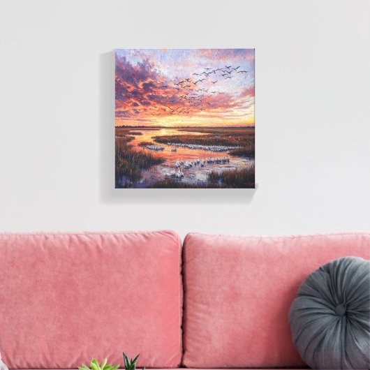 Sunset Symphony Canvas Afdruk (Insitu (Woonkamer))