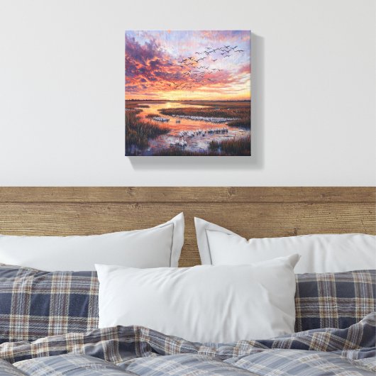 Sunset Symphony Canvas Afdruk (Insitu (Slaapkamer))