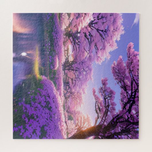 Sunset Symphony, een puzzel van Cherry Blossom Legpuzzel (Horizontaal)