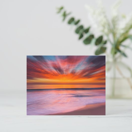 Sunset Tamarack Beach | Carlsbad, CA Briefkaart (Staand voorkant)
