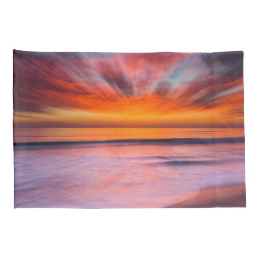 Sunset Tamarack Beach | Carlsbad, CA Kussensloop (Achterkant-Rechts)