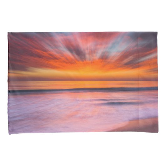 Sunset Tamarack Beach | Carlsbad, CA Kussensloop (Voorkant-Rechts)