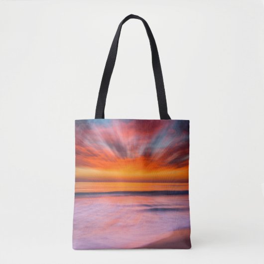 Sunset Tamarack Beach | Carlsbad, CA Tote Bag (Voorkant)