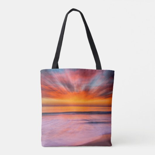 Sunset Tamarack Beach | Carlsbad, CA Tote Bag (Achterkant)