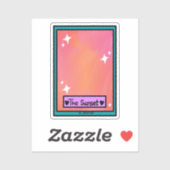 Sunset Tarrot Kaart Sticker (Vel)