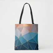 Sunset tas. Geometrische canvas tas (Voorkant)