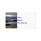 Sunset te Folly Harbour Etiket (Voorkant)