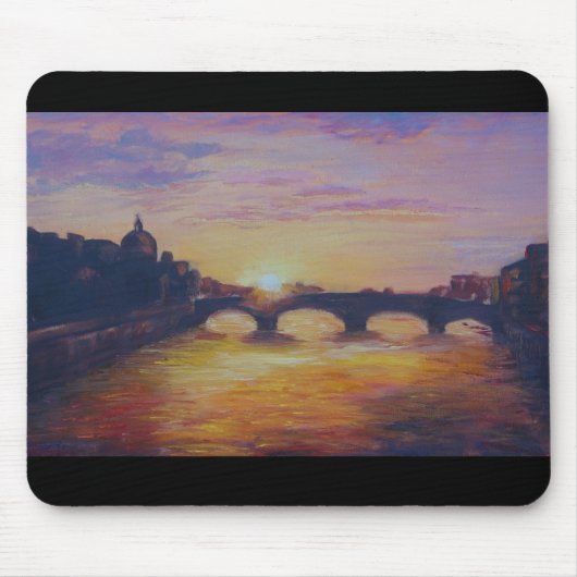 Sunset te Ponte Vecchio Muismat (Voorkant)