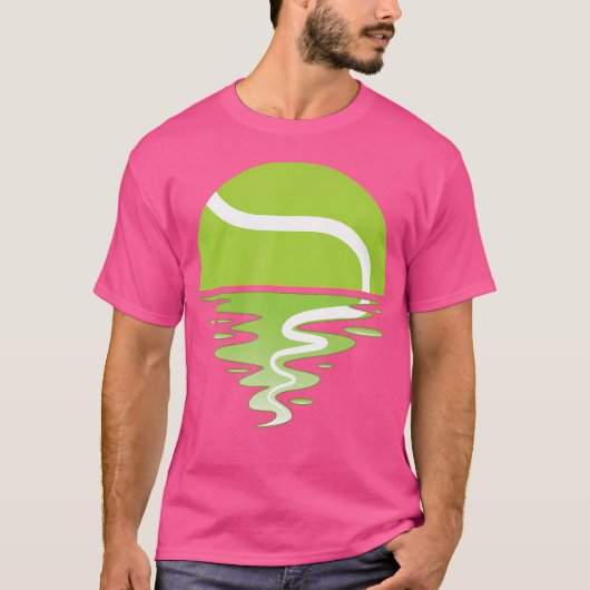 Sunset Tennisbal T-shirt (Voorkant)