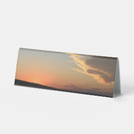 Sunset Tent sign for party (matches wrapping paper