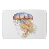 Sunset Tentakels: Kust Waterverf Kunst Badmat (Voorkant)