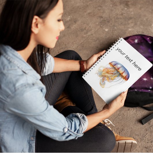 Sunset Tentakels: Kust Waterverf Kunst Notitieboek