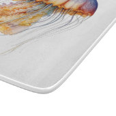 Sunset Tentakels: Kust Waterverf Kunst Snijplank (Hoek)