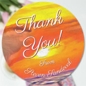 Sunset Thank You 2443 Ronde Sticker