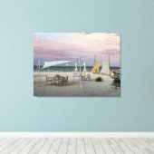 Sunset the Beach Canvas Afdruk (Insitu (Houten vloer))
