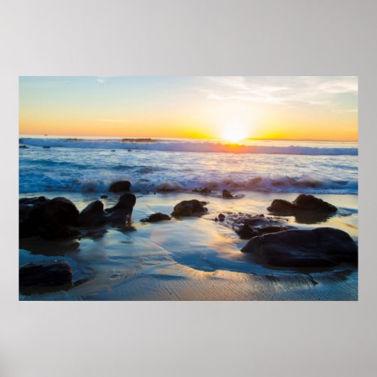 Sunset the Beach Poster (Voorkant)