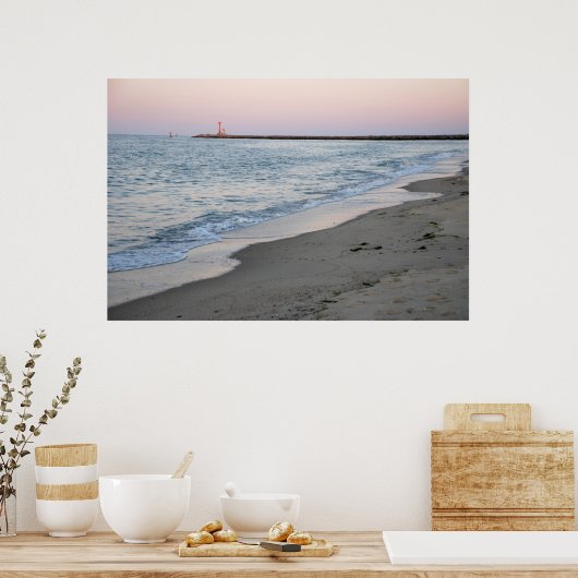 Sunset the Beach Poster (Keuken)
