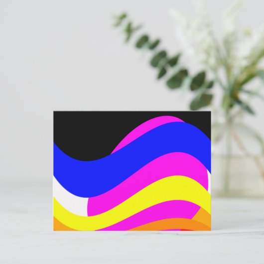 Sunset the sea briefkaart (Staand voorkant)