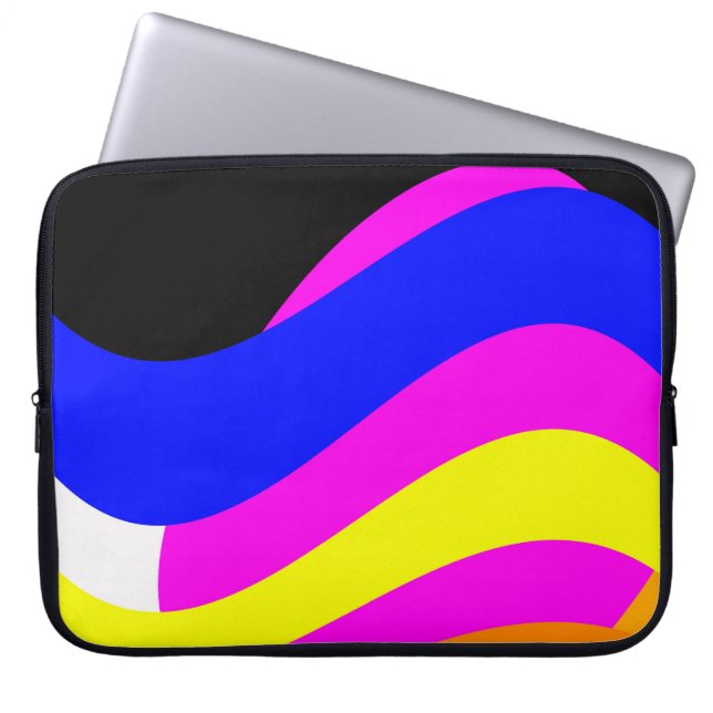 Sunset the sea laptop sleeve (Voorkant)