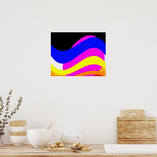 Sunset the sea poster (Keuken)