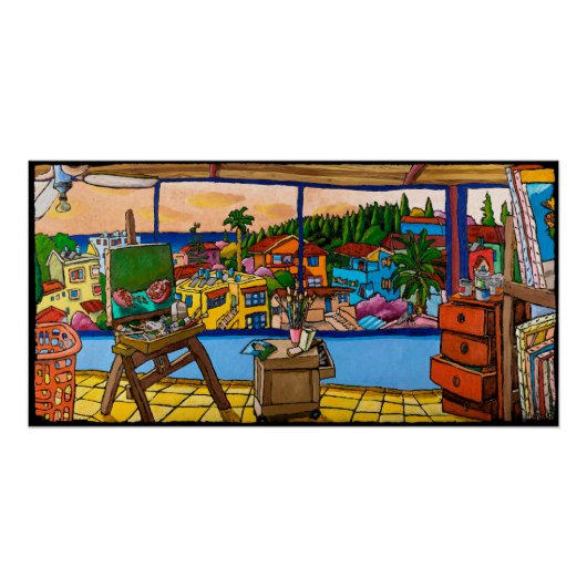 Sunset - The Studio, Jonathan Kis-Lev Poster (Voorkant)