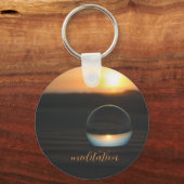 Sunset through a glass Sleutelhanger (Voorkant)