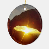 Sunset through Double O Arch, Arches National Park Keramisch Ornament (Links)