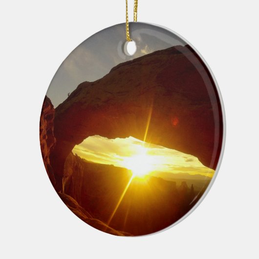 Sunset through Double O Arch, Arches National Park Keramisch Ornament (Links)