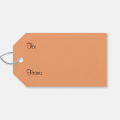 Sunset Through Palm Fronds Tropical Seascape Cadeaulabel (Achterkant Horizontaal)