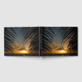 Sunset Through Palm Fronds Tropical Seascape Gastenboek (Volledig)