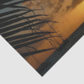 Sunset Through Palm Fronds Tropical Seascape Tissuepapier (Detail)