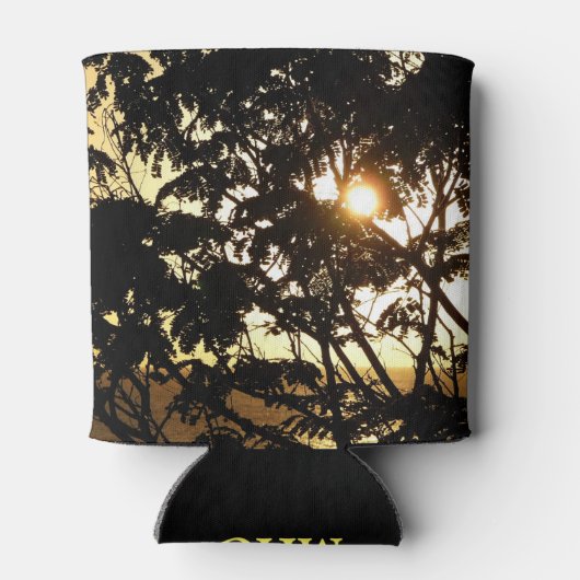 Sunset Through Trees I Tropical Photography Blikjeskoeler (Achterkant)