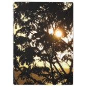Sunset Through Trees I Tropical Photography Klembord (Achterkant)